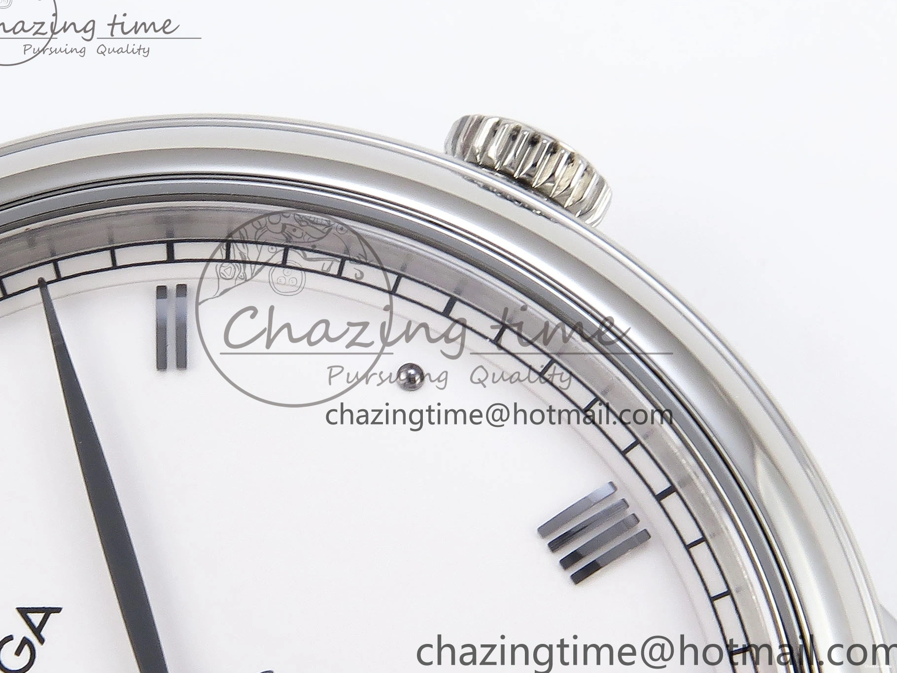 0325 ZipUp De Ville Date SS MKF 1:1 Best Edition White Dial Roman Marker on Black Leather Strap A 7741